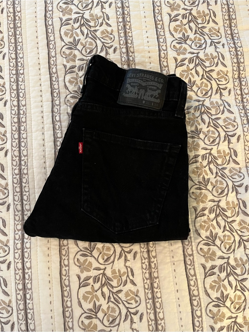 Levi's Black Straight-Leg Denim 31x34